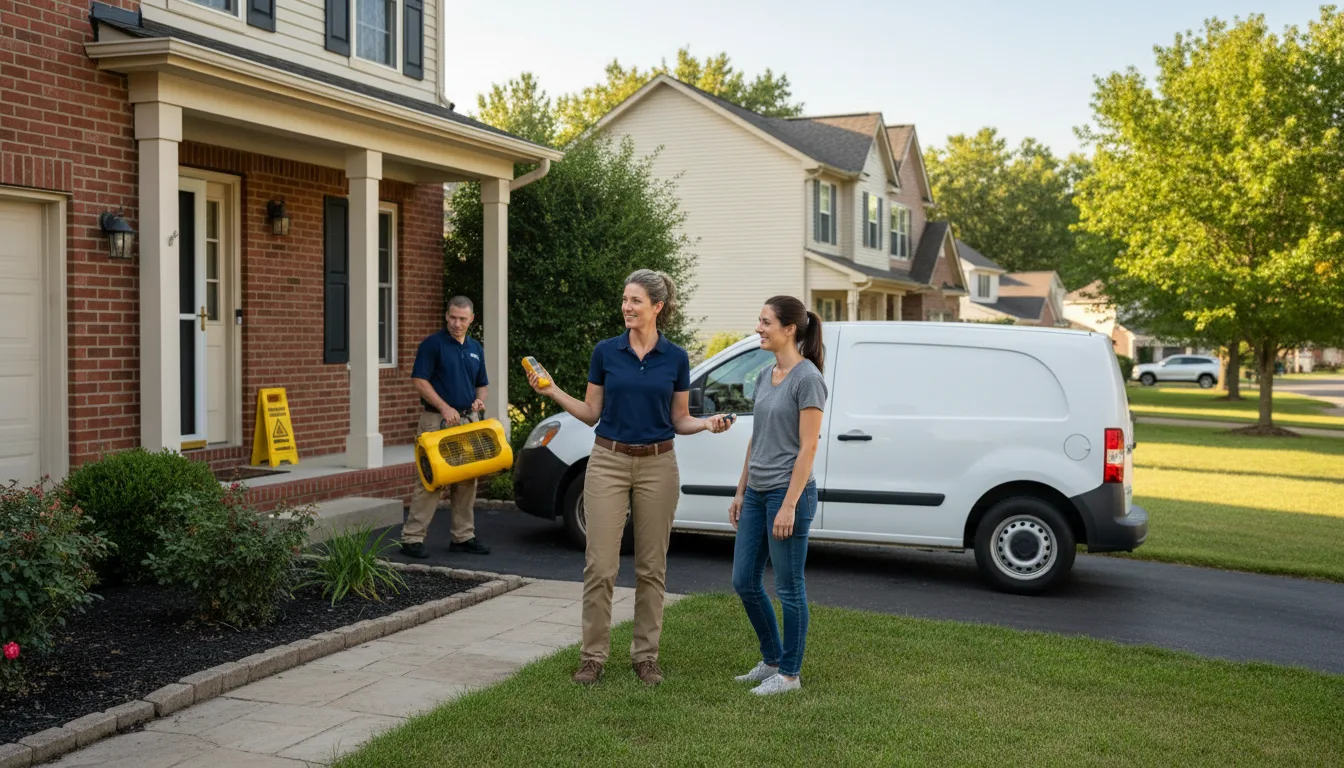 Residential water damage restoration in Lake Charles, LA